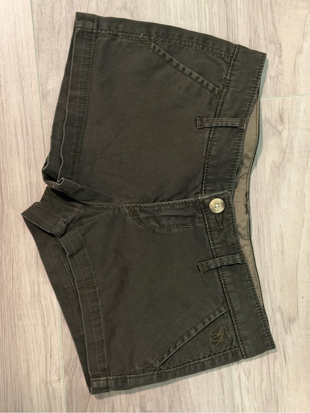 Women’s Dark Brown Casual Stretch Shorts